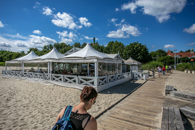 Wejscie na plażę nr 23  w Sopocie.
01.08.2022
fot....