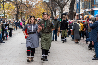 Sopot. Święto Niepodległości. Parada rowerzystów,...