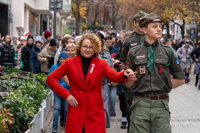 Sopot. Święto Niepodległości. Parada rowerzystów,...