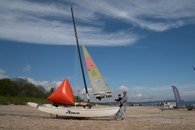 Sopot. Parada i wyścigi katamaranów przy sopockim...
