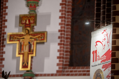 Sopot. Świeto Niepodległości. Msza w kościele św....