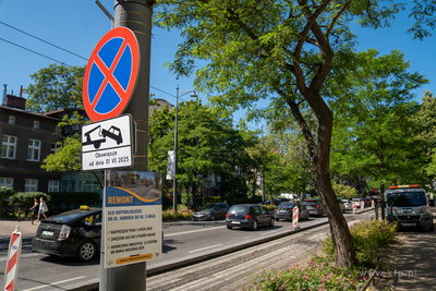 Remont nawierzchni alei Niepodległości w Sopocie....